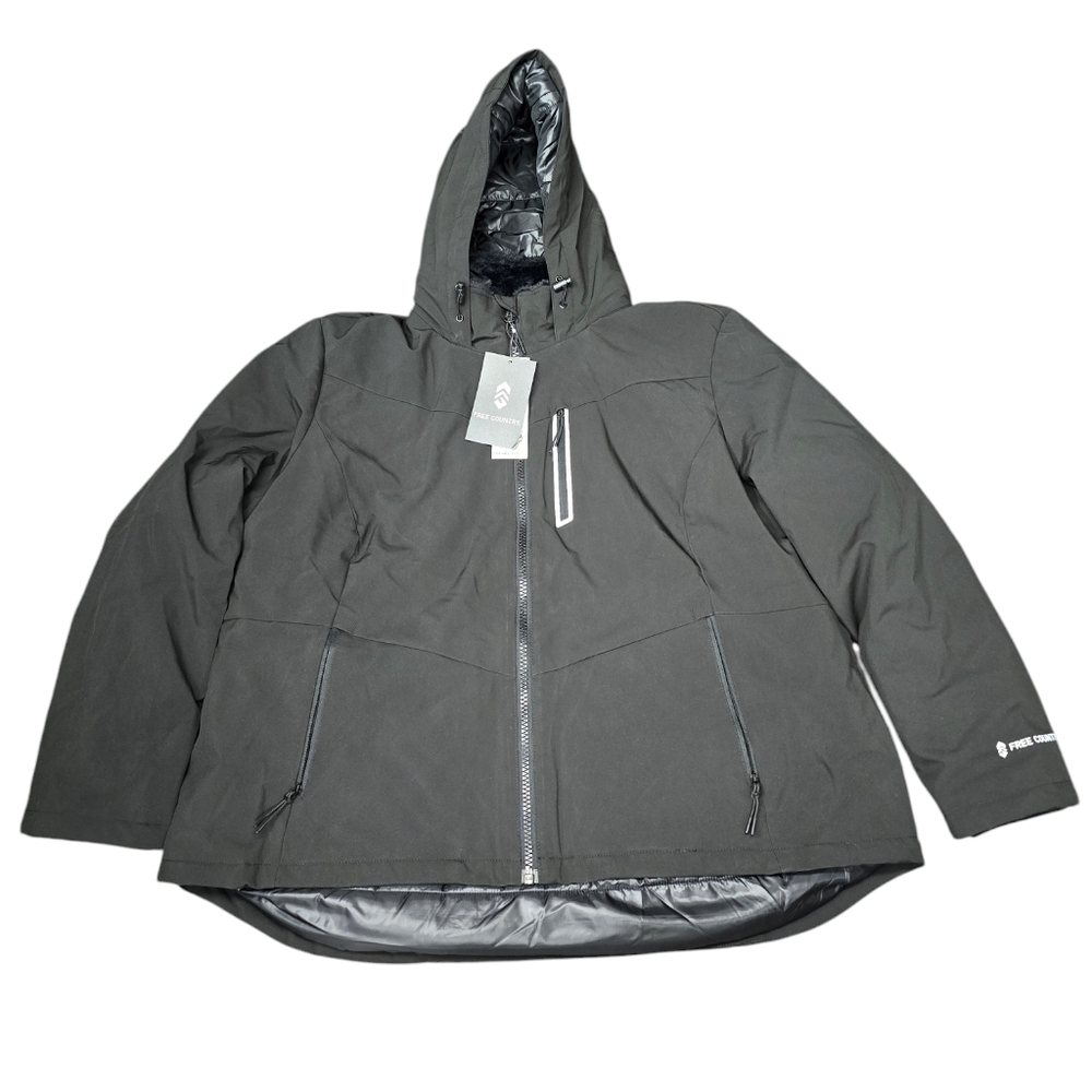 Free Country black ski coat jacket sz XXL nwt